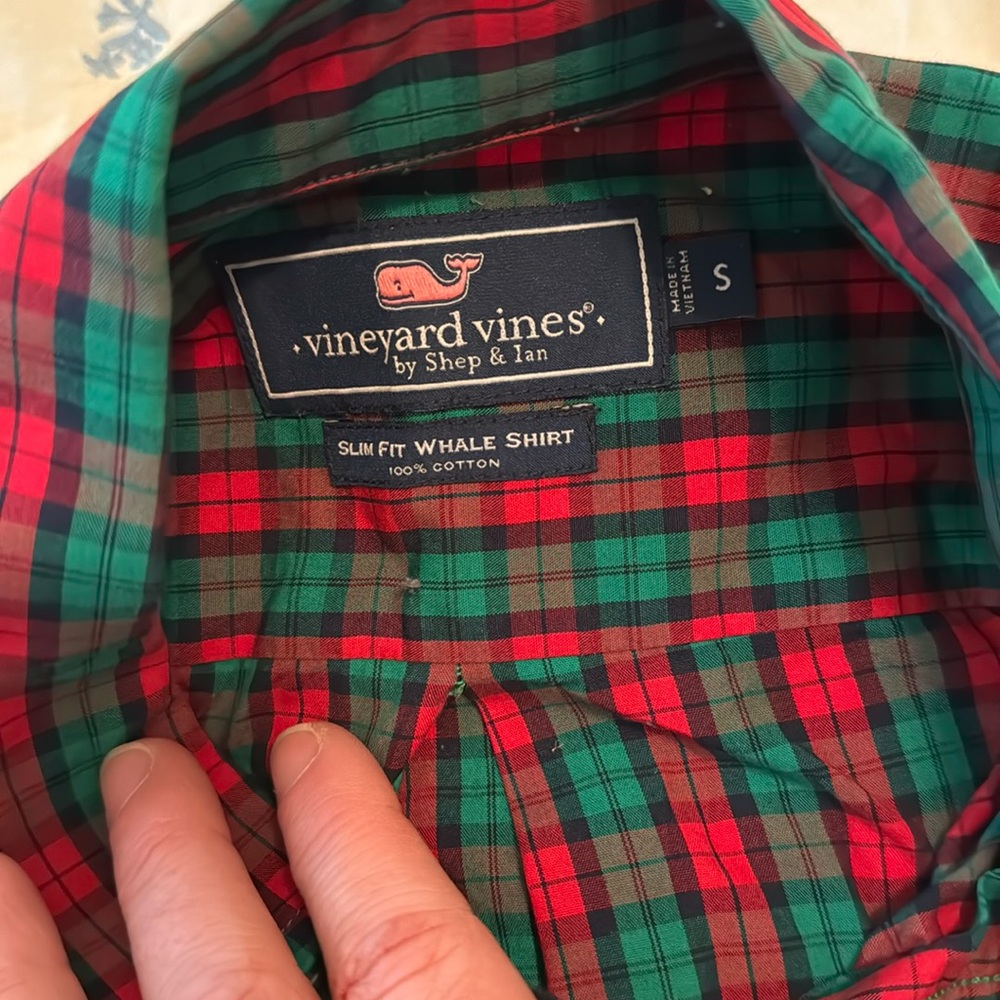 Vineyard Vines Men’s Sljm Fit Whale Shirt - Size Small